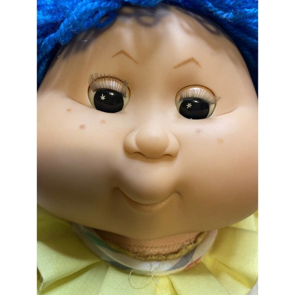 B.B. Made In Spain My Baby Doll Blue Hair Blinking Eyes Spain RARE COLLECTIBLE - Picture 2 of 12
